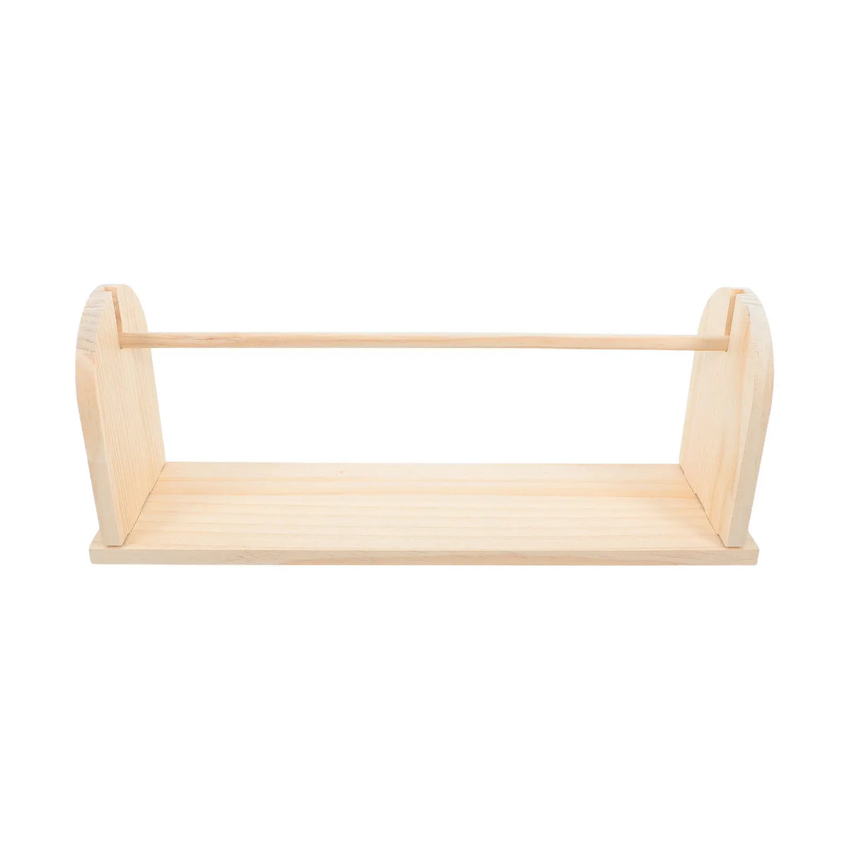 Wooden Tabletop Paper Roll Holder & Ribbon Dispenser 16.5" Paper Roll Dispenser PLUSH