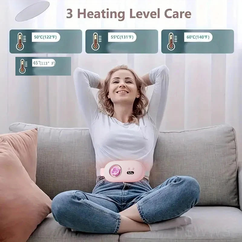 USB Portable Heating Pad – Abdominal & Waist Massage Belt Heating Massage Belt PLUSH