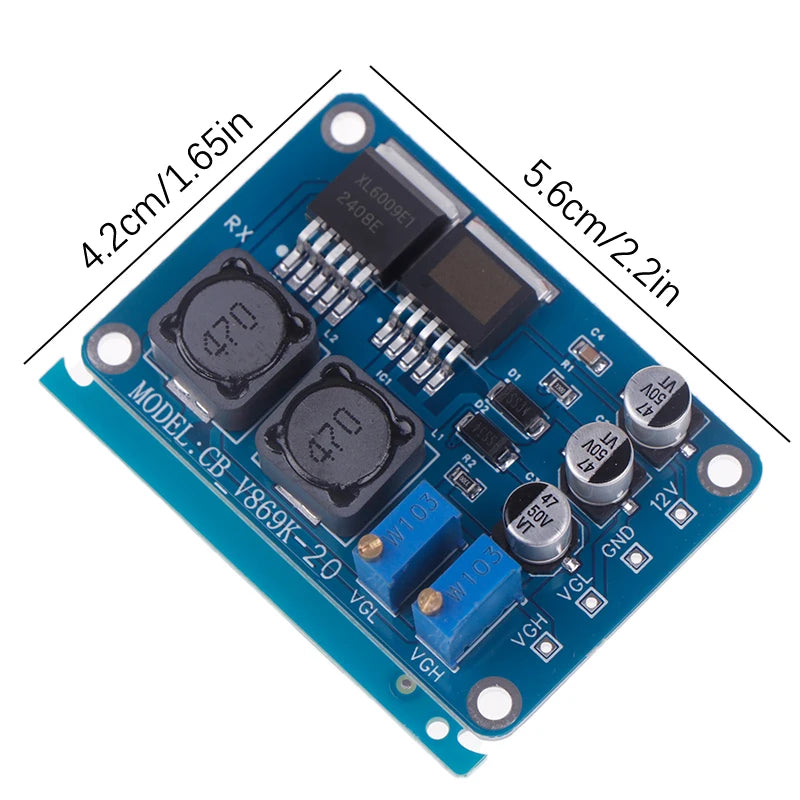 VGH VGL DC Module LCD Panel Color & Line Fix Small Board LCD Repair Module PLUSH Blue
