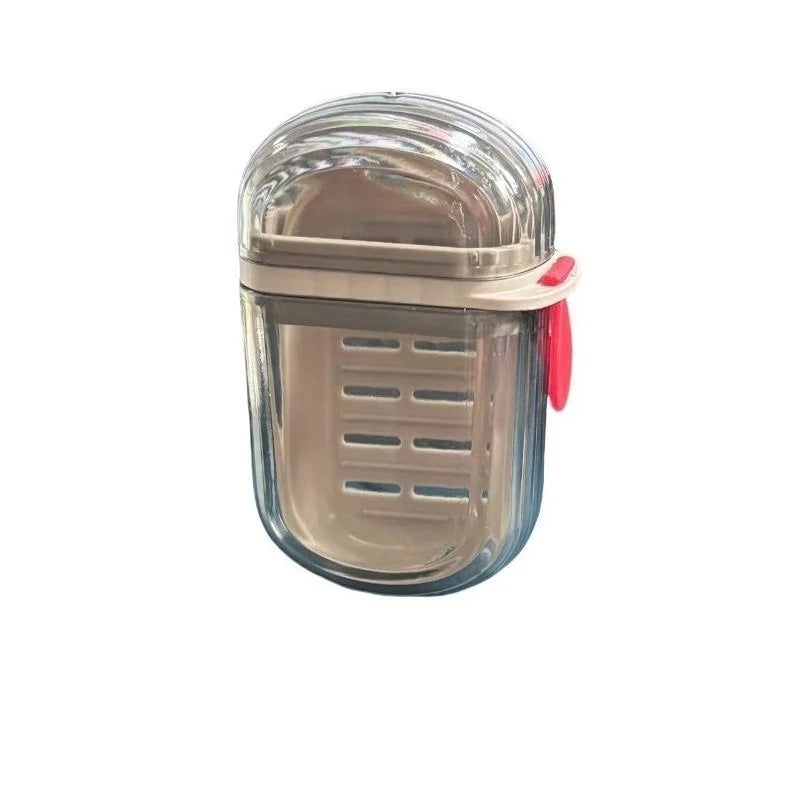 Portable Leak-Proof Travel Soap Box with Lid & Drain Hole Travel Soap Box PLUSH