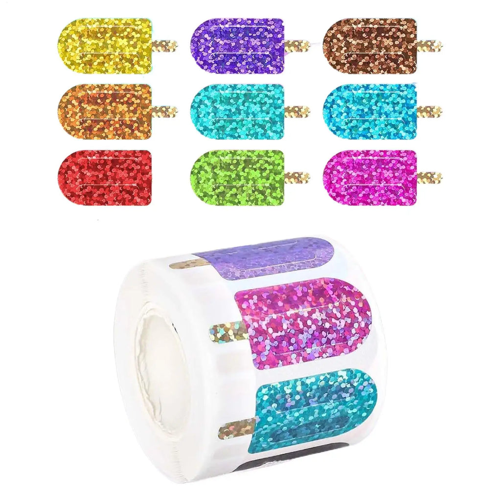 500pcs Popsicle Summer Stickers – Party & Drinkware Decals Decorative Stickers PLUSH