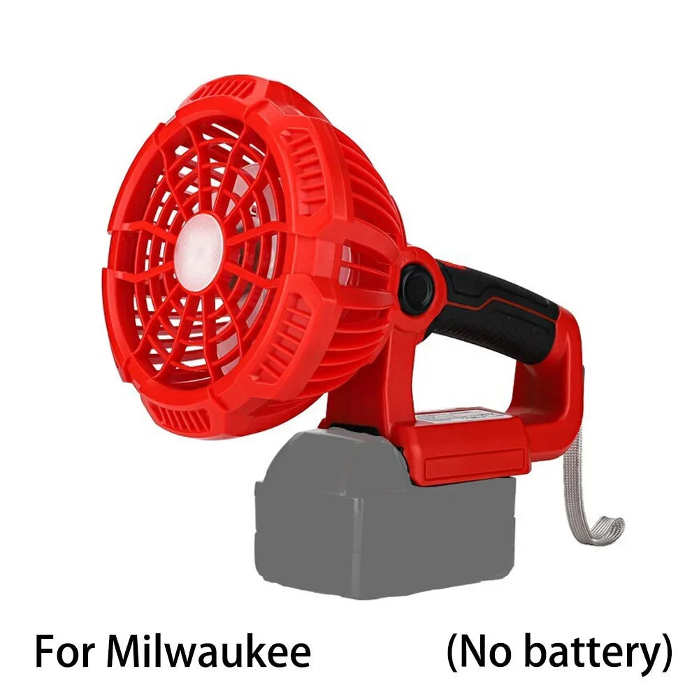 ZWINCKY Cordless LED Work Fan for Milwaukee 18V Battery Cordless Work Fan PLUSH China Mainland Type 2