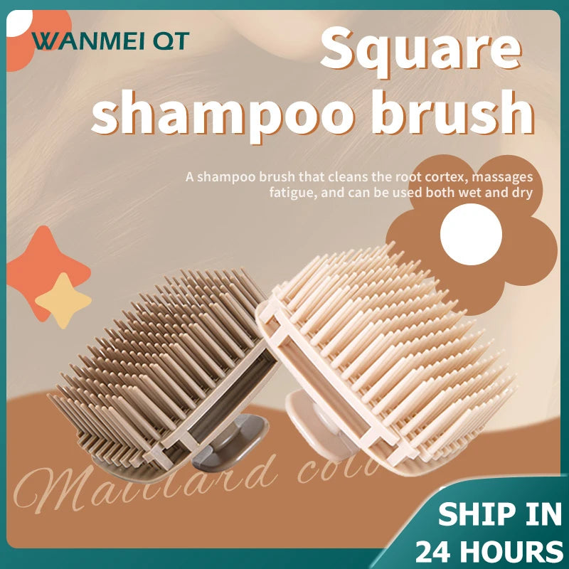Silicone Scalp Massage Shampoo Brush – Shower Hair Comb Scalp Massage Brush PLUSH