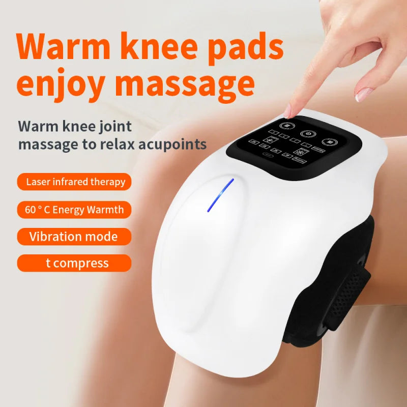 Smart Cordless Knee Massager – Vibration & Heat Therapy Device Knee Massager Device PLUSH