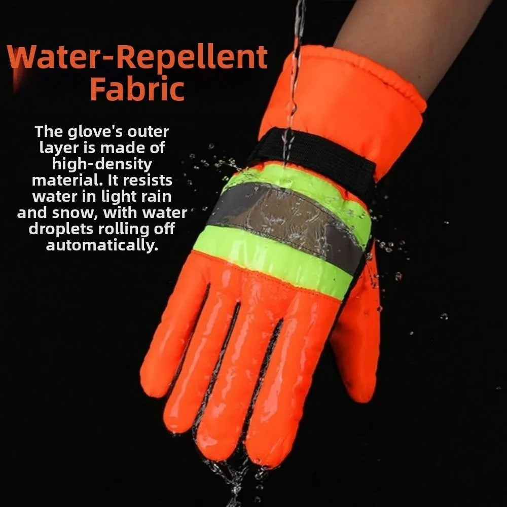 Reflective Touchscreen Work Gloves – Warm Waterproof Winter Winter Work Gloves PLUSH