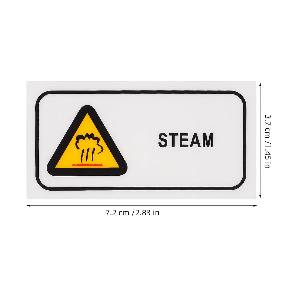 Caution Steam Warning Sticker – Hot Surface Safety Label Safety Warning Label PLUSH