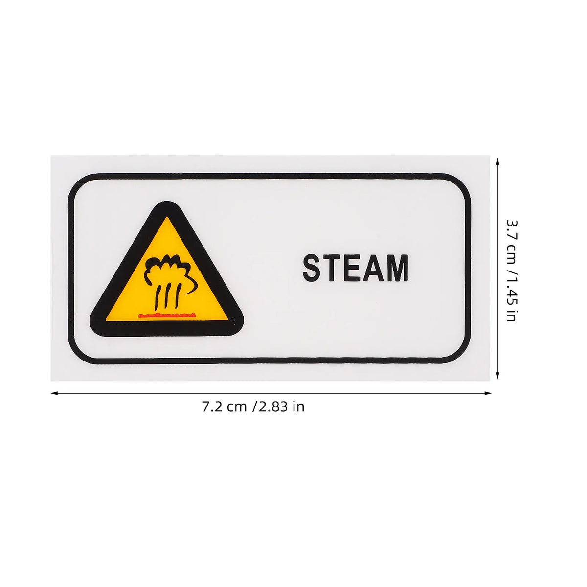 Caution Steam Warning Sticker – Hot Surface Safety Label Safety Warning Label PLUSH