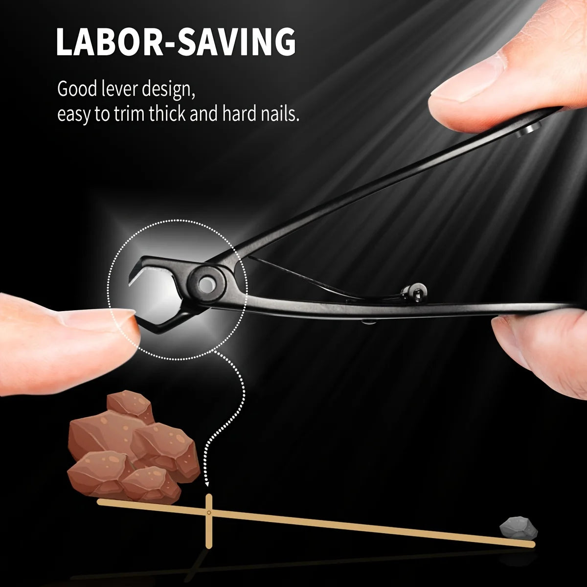 Heavy Duty Wide Jaw Nail Clipper – Alloy Blade & Storage Box Nail Clipper PLUSH