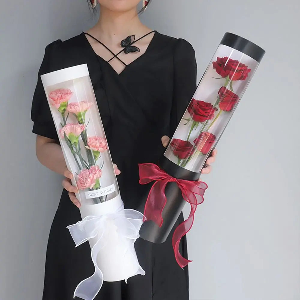 5pcs Hug Bucket Bouquet Bags – Transparent Flower Wrapping Flower Wrapping Bags PLUSH