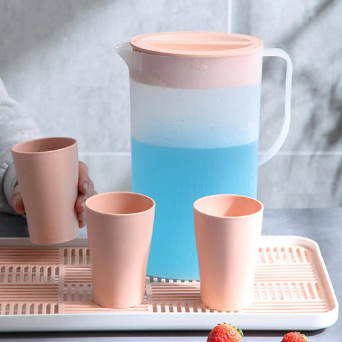 1.5L/2L Juice Pitcher with Lid – V-Spout Lemonade Water Jug Juice Pitcher PLUSH