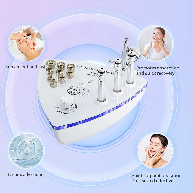 2-in-1 Diamond Microdermabrasion & Oxygen Spray Machine Microdermabrasion Machine PLUSH