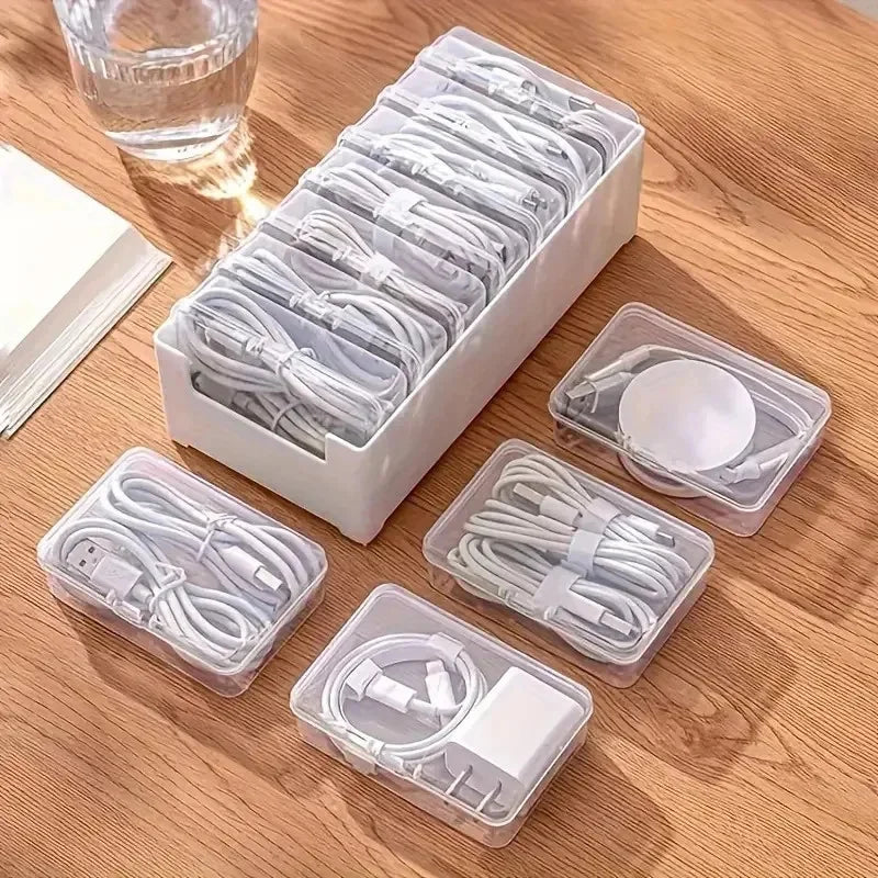 Plastic Cable Organizer Storage Box with Loading Straps Cable Organizer Box PLUSH