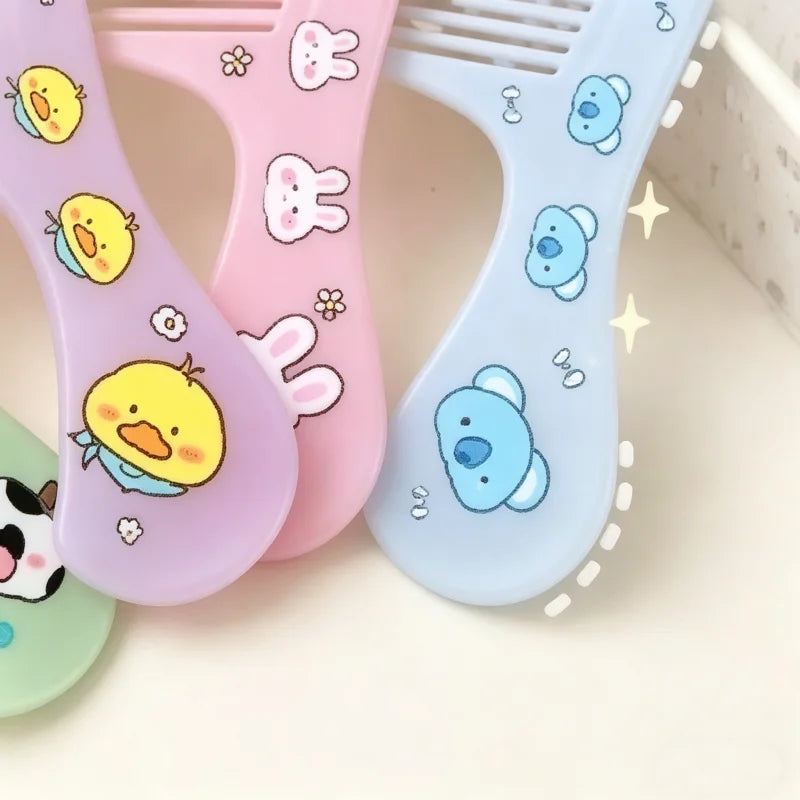 Cute Cartoon Animal Kids Hair Comb – Portable Scalp Massage Kids Hair Comb PLUSH