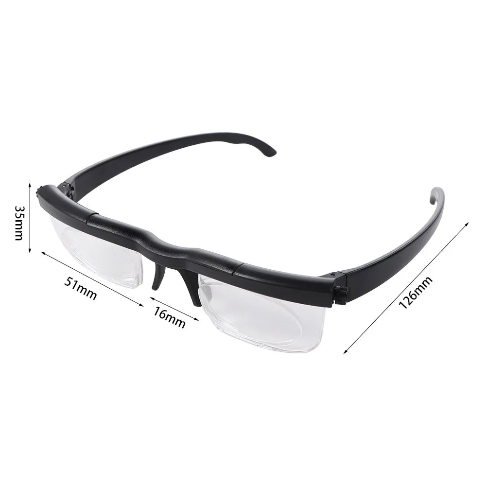 Adjustable Strength Variable Focus Glasses – Reading & Distance Adjustable Focus Glasses PLUSH