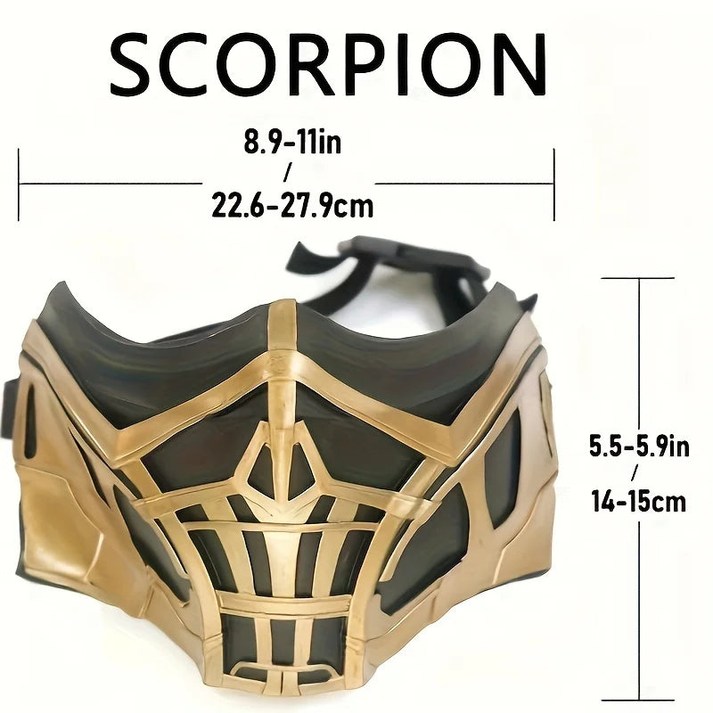 Scorpion Warrior Full Face Mask | 2 Styles Halloween Cosplay Costume Face Mask PLUSH