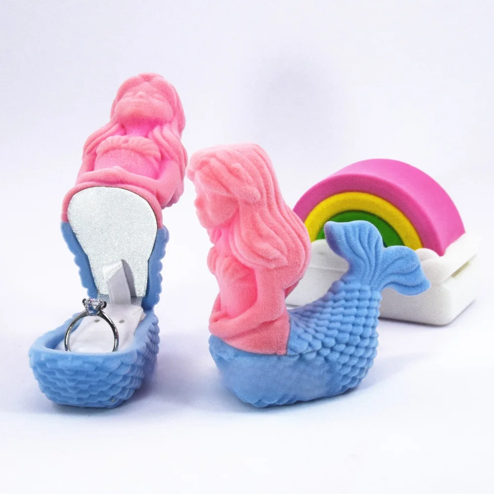 Velvet Jewelry Gift Box – Swan Turtle Mermaid Shapes Jewelry Gift Box PLUSH