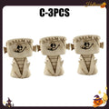 Halloween Resin Tabletop Ornaments – Ghost Pumpkin Mummy Decor Halloween Resin Ornament PLUSH C-3PCS