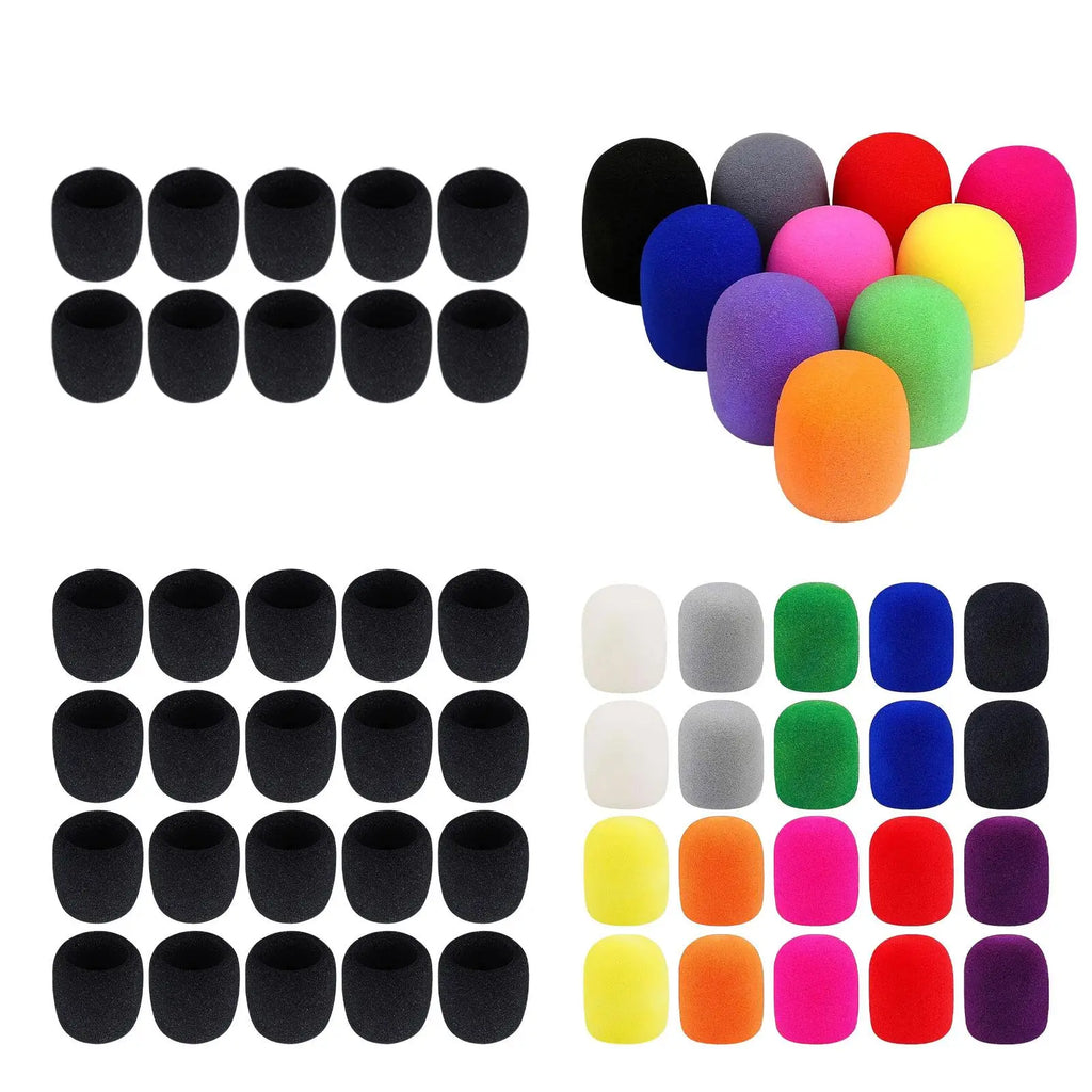 Foam Mic Covers for Cordless Microphones – 10 or 20 Pack Microphone Windscreen PLUSH