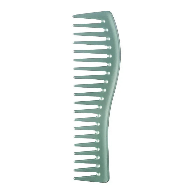 Wide Tooth Resin Comb for Curly, Thick & Wet Hair Styling Wide Tooth Comb PLUSH green