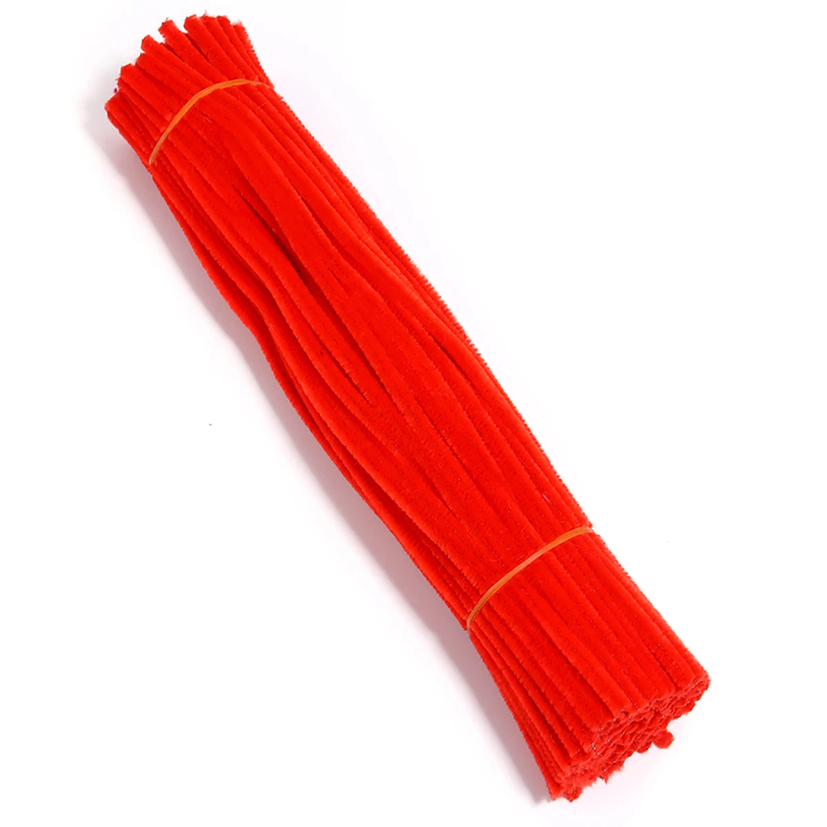 100pcs Chenille Pipe Cleaners – DIY Crafts & Jewelry Making Craft Wire Supplies PLUSH red 30cm