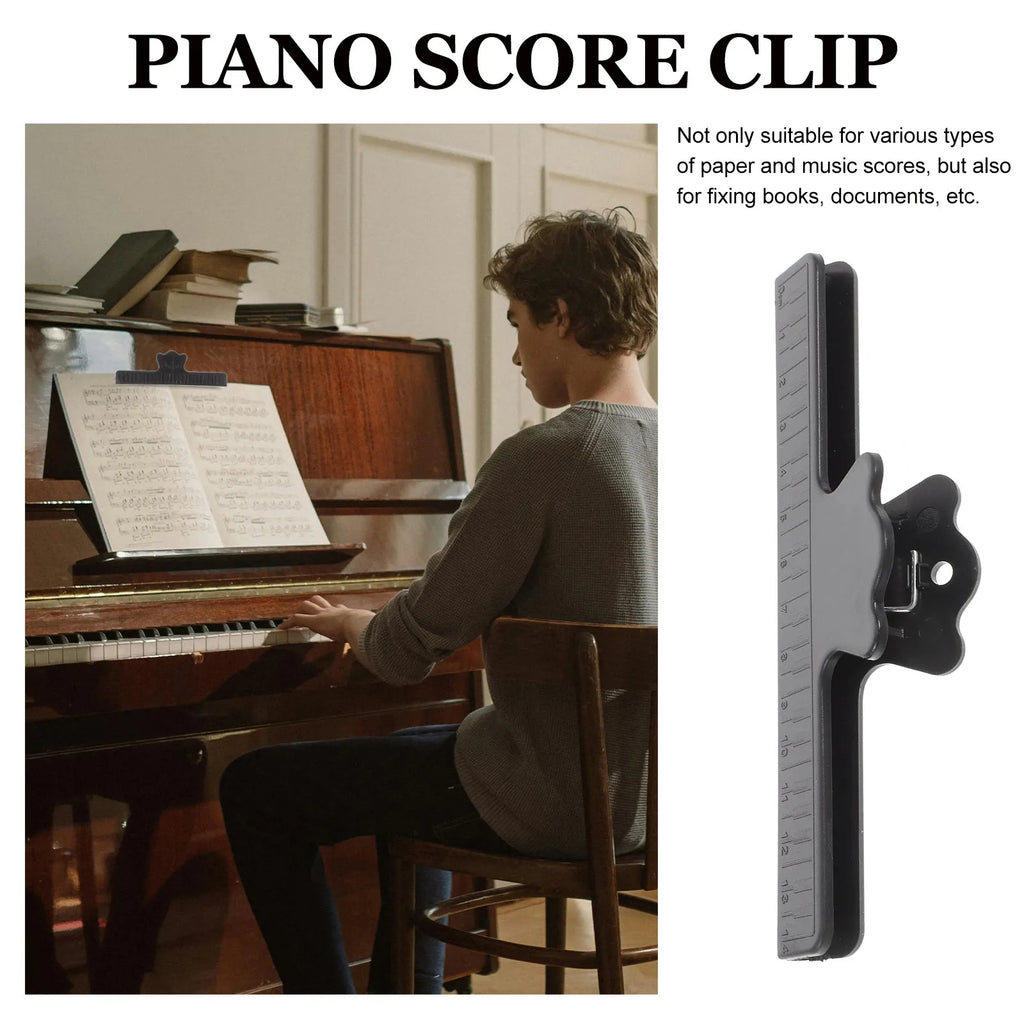 3-Pack Plastic Sheet Music Clips – Book & Score Page Holder Sheet Music Clip PLUSH