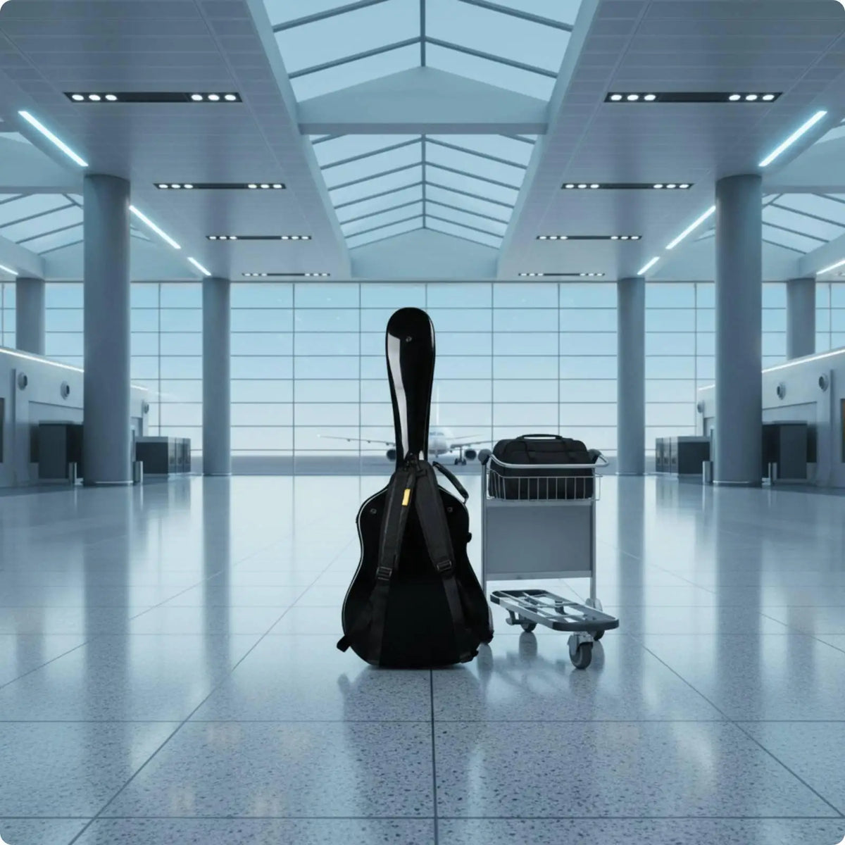 Waterproof Hard Acoustic Guitar Case | Air Travel Ready Hard Guitar Case PLUSH