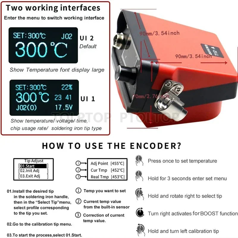 ZWINCKY Cordless T12 Soldering Station – 18V/20V Battery Cordless Soldering Station PLUSH