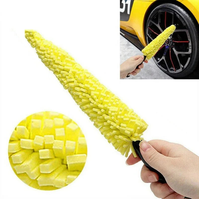 Tire Rim Cleaning Tool – Car Wheel Brush Cleaner Wheel Cleaning Brush PLUSH