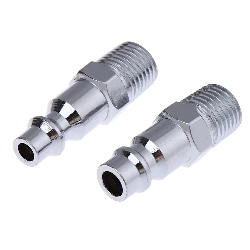 1/4" NPT Pneumatic Quick Coupling Male Connector US EU Style Pneumatic Fitting PLUSH