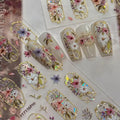 5D Embossed Flower Nail Stickers – Laser Petal Self-Adhesive Art Nail Art Stickers PLUSH Default Title