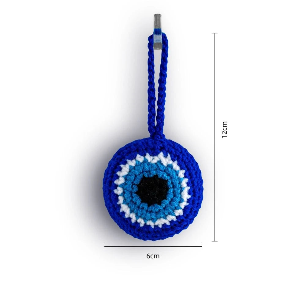 Lucky Eye Keychain Blue Evil Eye Tassel Car Charm Pendant Evil Eye Keychain PLUSH