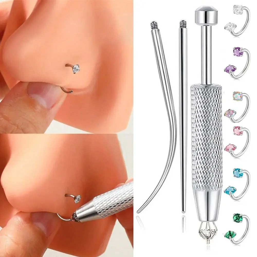 Stainless Steel Ear Piercing Tool Set – Taper & Ball Grabber Piercing Tool Set PLUSH
