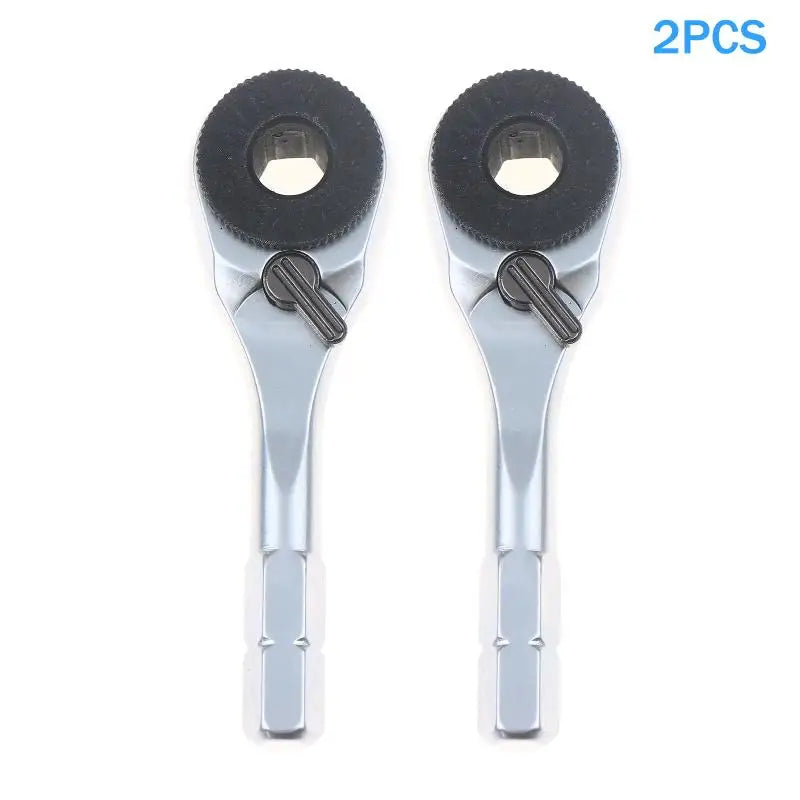 6.35mm Hex Ratchet Screwdriver Set – Precision Socket Wrench Ratchet Screwdriver Set PLUSH 2PCS