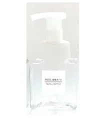 250ml Foam Pump Dispenser Bottle – Refillable Soap Container Foam Soap Dispenser PLUSH Transparent