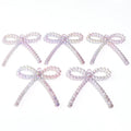 5pcs Bowknot Acrylic Charms – Color Plating DIY Jewelry Making Jewelry Charms PLUSH purple