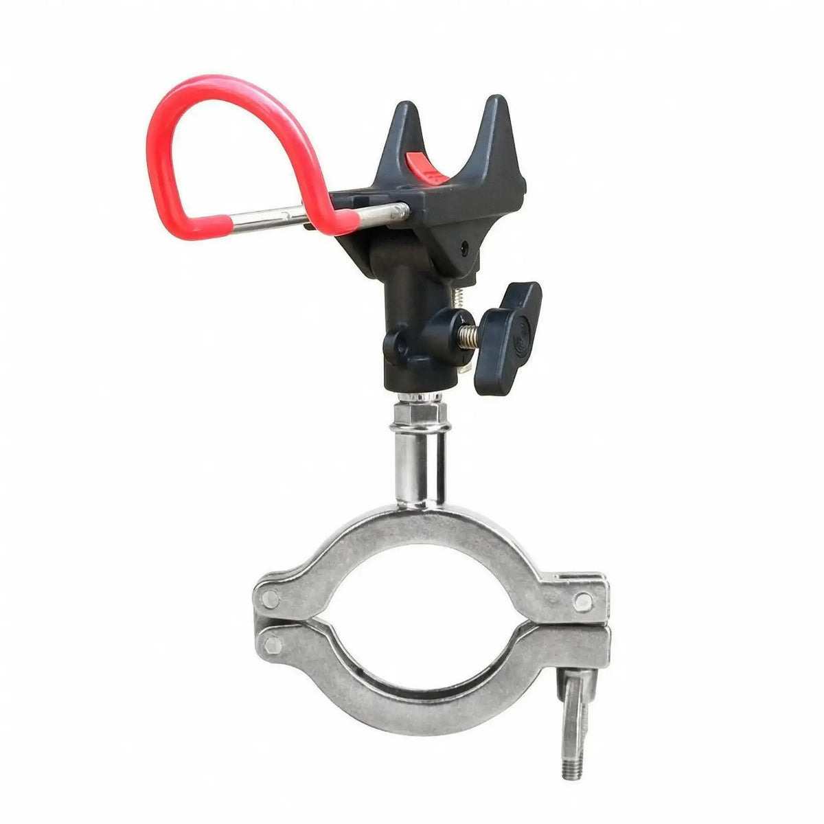 Swivel Fishing Rod Holder for Boat Rails – Stainless Steel Clamp Fishing Rod Holder PLUSH