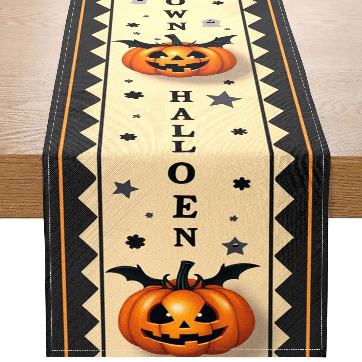 Harvest Fruit Table Runner – Pomegranate & Apple Print Table Runner PLUSH