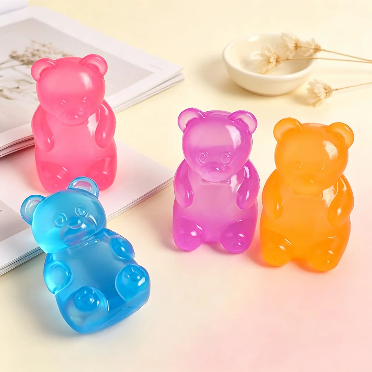 Gummy Bear Squeeze Fidget Toy – Colorful Party Gift Squeeze Fidget Toy PLUSH