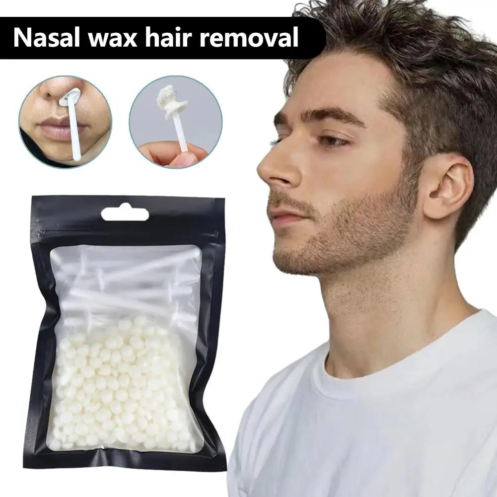 Portable Nose Wax Hair Removal Kit – 25g/50g Natural Wax Nose Hair Wax Kit PLUSH
