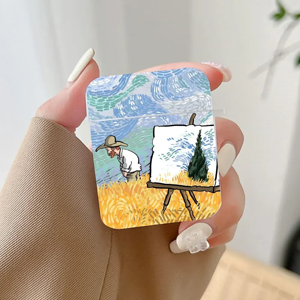 Van Gogh Art AirPods Case Cover – Fits All AirPods Models AirPods Case Cover PLUSH -7 for Airpods 4th