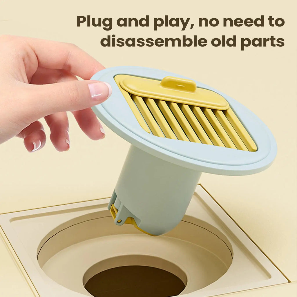 Silicone Shower Floor Drain Stopper – Anti-Odor Trap Insert Floor Drain Stopper PLUSH