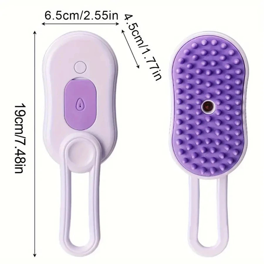 Foldable Pet Grooming Brush – Silicone Bristles Cats & Dogs Pet Grooming Brush PLUSH