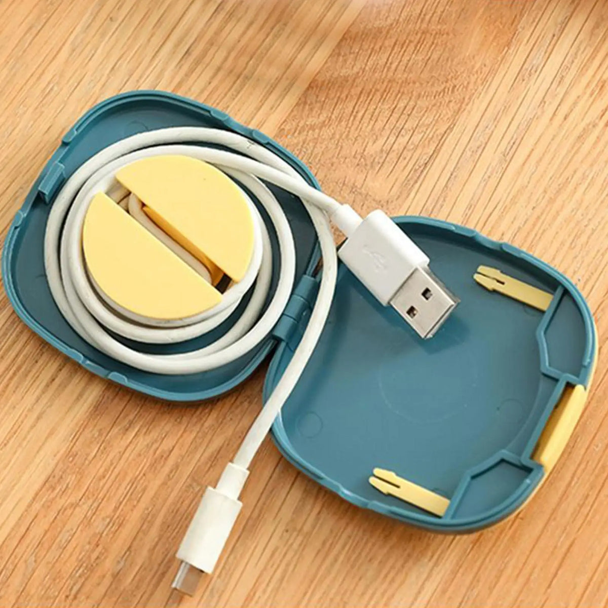 Rotating Cable Winder Box – Portable Wire & Cord Organizer Cable Organizer Box PLUSH