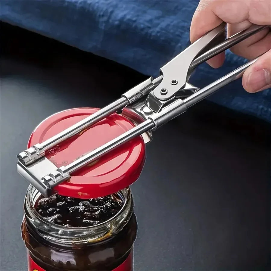 Adjustable Multi-Function Jar & Bottle Opener – Stainless Steel Jar & Bottle Opener PLUSH