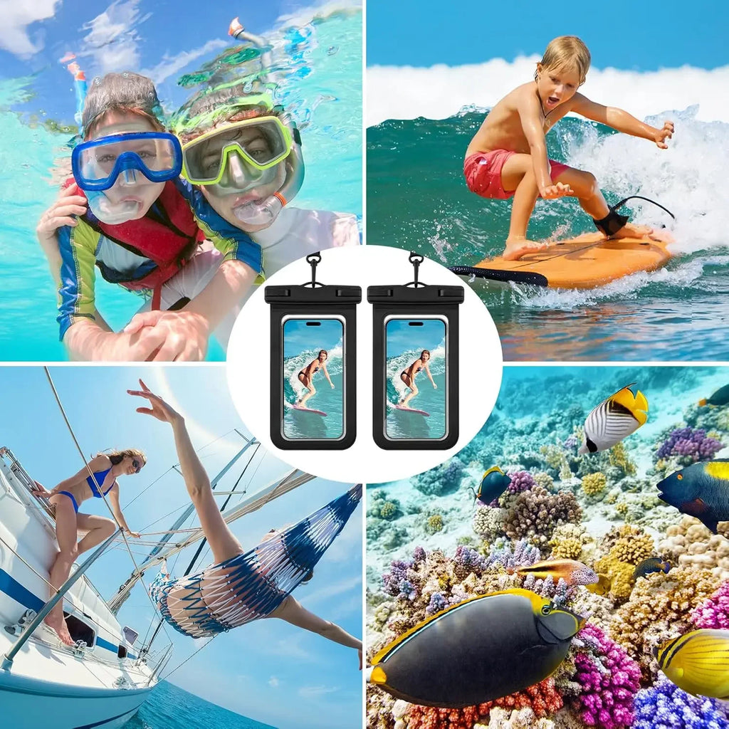 Floating Waterproof Phone Pouch – Dry Bag for Water Sports Waterproof Phone Pouch PLUSH