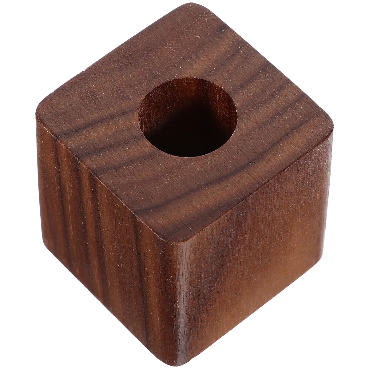Walnut Wood Single Pen Holder – Desktop Organizer Stand Wooden Pen Holder PLUSH