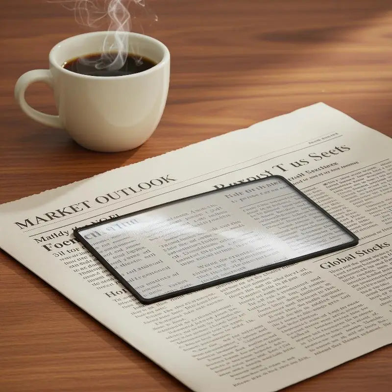 Full Page Sheet Magnifier – Ultra-Thin 20x Lens for Books Sheet Magnifier PLUSH