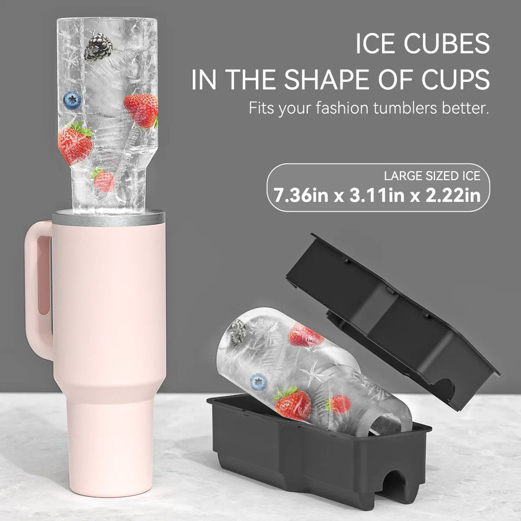 Silicone Ice Cube Mold for Stanley 20/30/40oz Tumblers Silicone Ice Mold PLUSH
