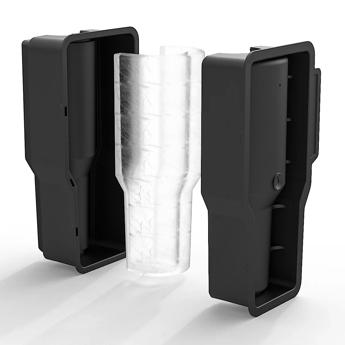 Silicone Ice Cube Mold for Stanley 20/30/40oz Tumblers Silicone Ice Mold PLUSH Black