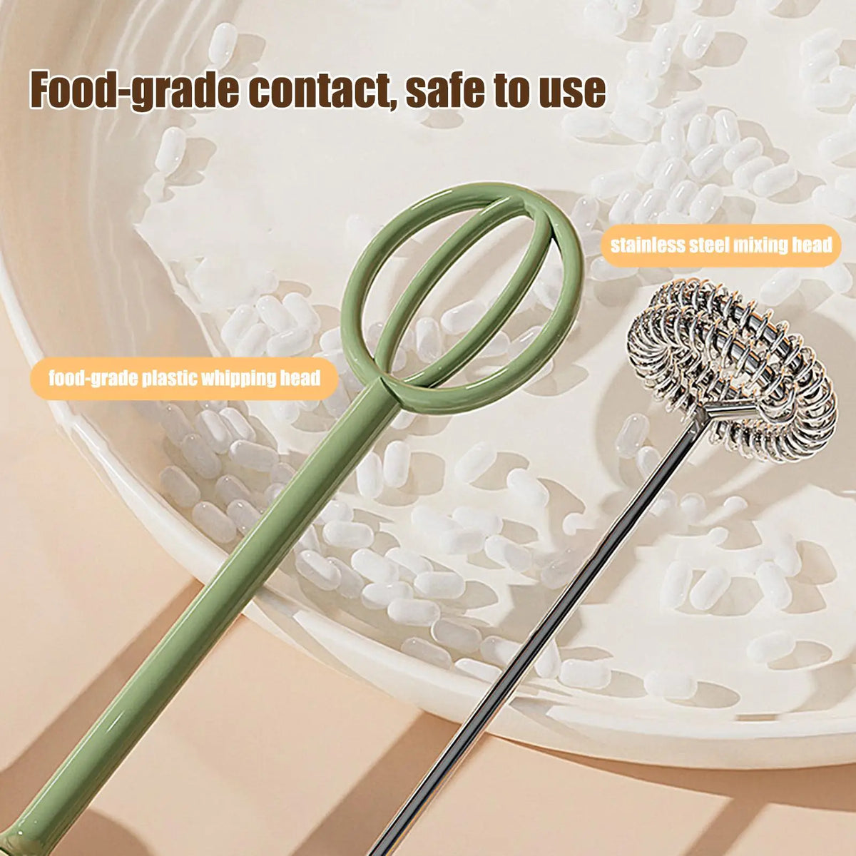 Handheld Electric Milk Frother & Coffee Whisk Mixer Milk Frother PLUSH
